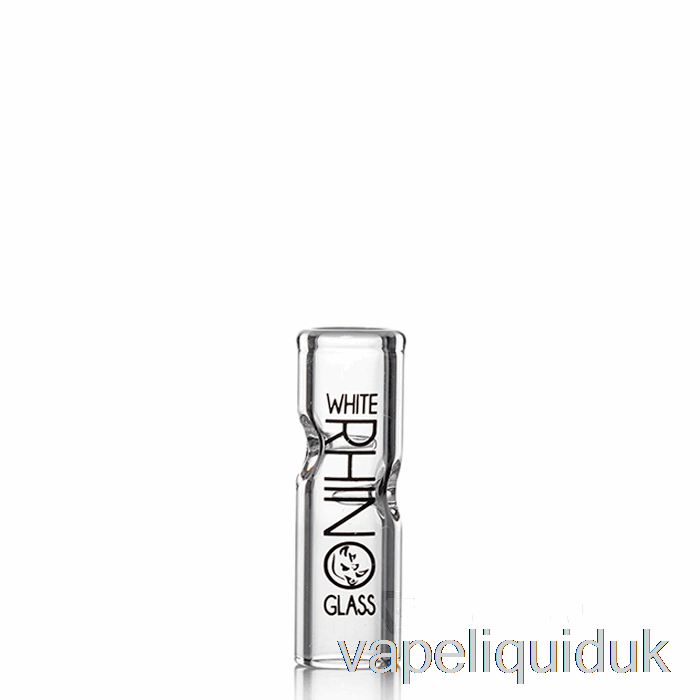 White Rhino Glass Tips Round Glass TIp [XL] Vape Juice